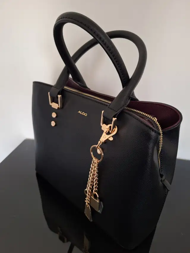Aldo Legoiri Black and Gold Purse / Bag - Photo 3
