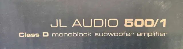 JL AUDIO  500/1 AMP IN BOX - Photo 2