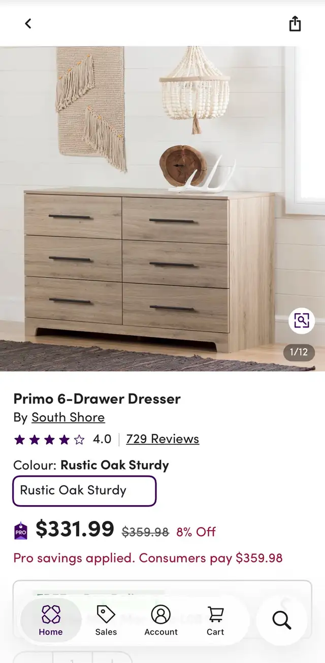 Modern 6-Drawer Double Dresser - Photo 9
