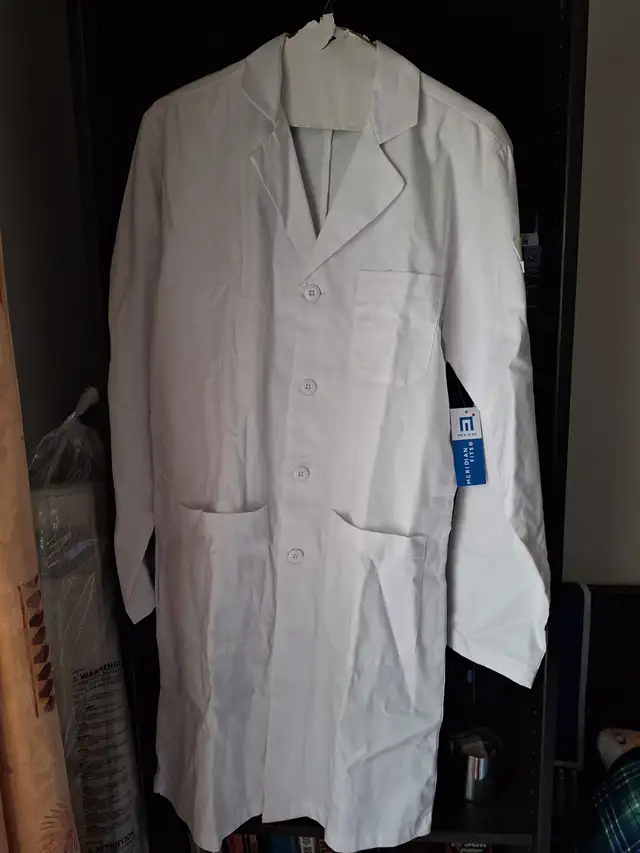 White Meridian Lab Coat XS - New
