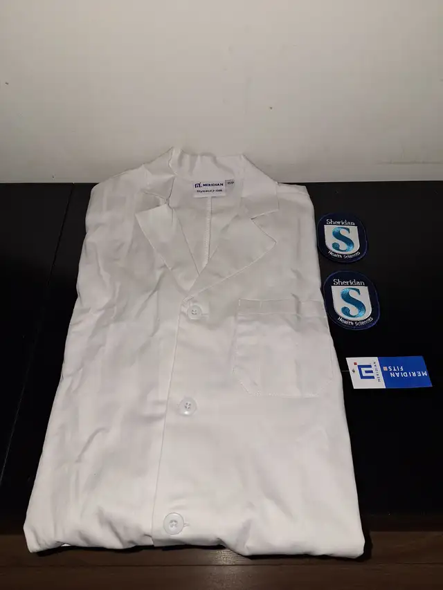 White Meridian Lab Coat XS - New - Photo 2