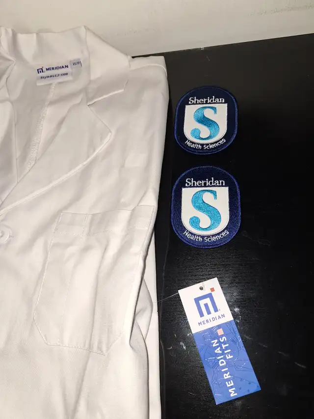 White Meridian Lab Coat XS - New - Photo 3