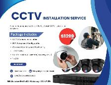 SECURITY CAMERA 8 CHANEL KIT WITH COMPLETE INSTALLATION @ $1299