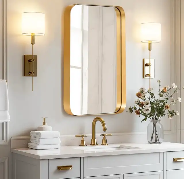 Modern Mirrored Bathroom Medicine Cabinet
