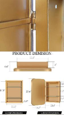 Modern Mirrored Bathroom Medicine Cabinet - Photo 3