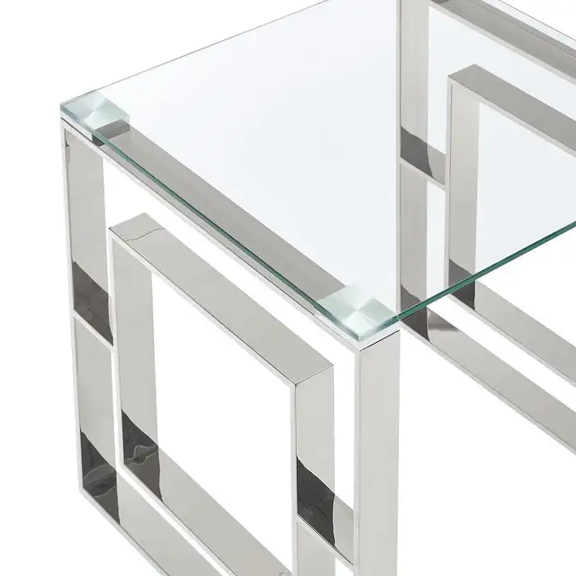 EROS Rectangular Coffee Table in Silver Free Delivery.. - Photo 5