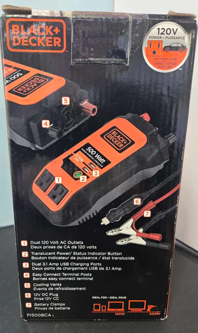BLACK AND DECKER P1500BCA JUMP STARTER - Photo 2