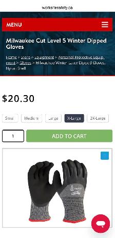 Milwaukee Cut Level 5 Winter Dipped Work Gloves - Photo 4