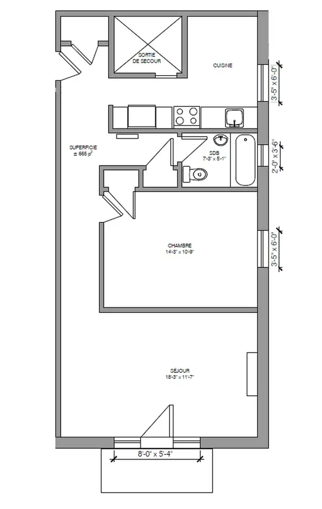 spacious 3.5 for rent, June 1, Snowdon, HEC, UdeM - ID 4425 - Photo 7