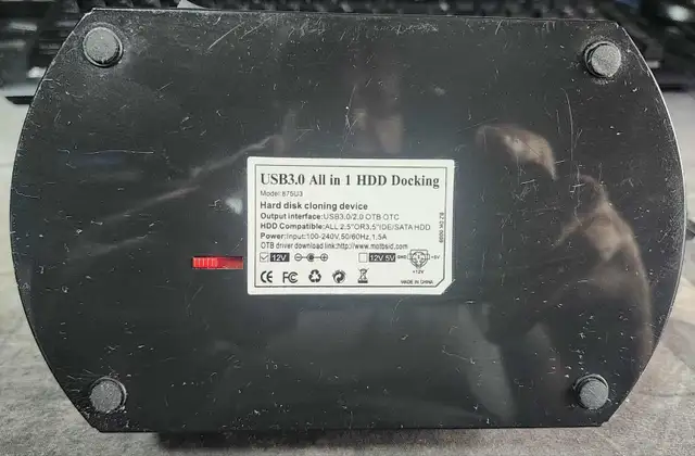 USB 3.0 IDE   SATA DUAL HARD DRIVE DOCK – OTB BACKUP – $20 - Photo 4