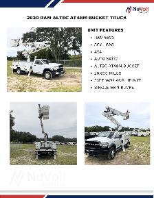 2020 Ram 5500 Altec AT48M Bucket Truck