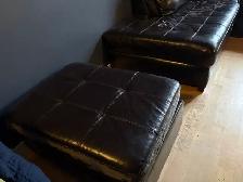 Grand divan  sectionnel (cuir) téléphoner au 514-444-5893 - Photo 2