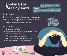 Study participants needed for depression biomarkers study