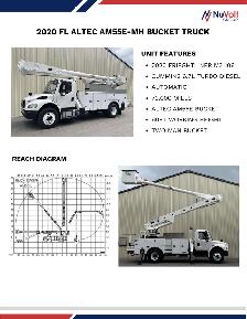 2020 Freightliner M2-106 Altec AM55E-MH Bucket Truck