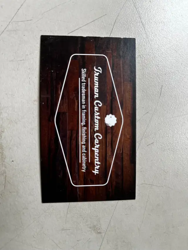 Seeking  carpenter helper