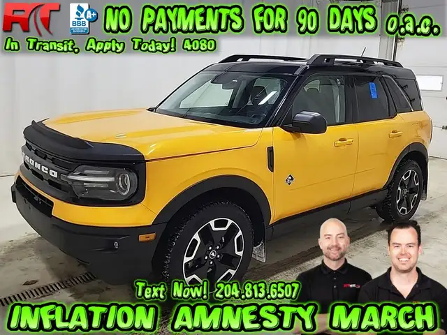 2022 Ford Bronco Sport OUTER BANKS 4WD - Backup Cam, Rear Defros