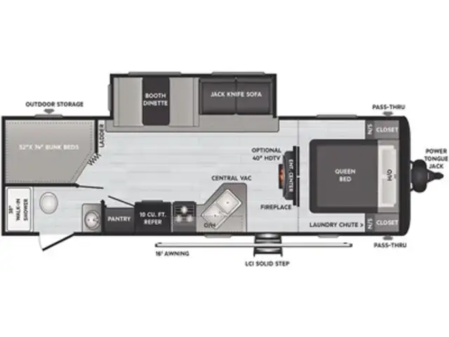 2022 Keystone RV Hideout 272BH, BRIGHT & MODERN VERY CLEAN BUNKH - Photo 3