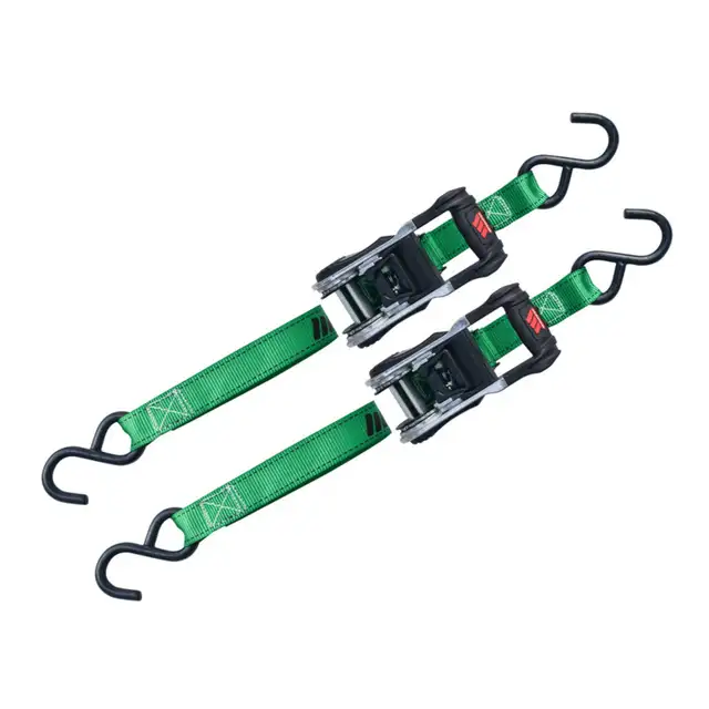 MotoMaster 1,500-lb Ratchet Tie Down Straps with Padded Handle 2