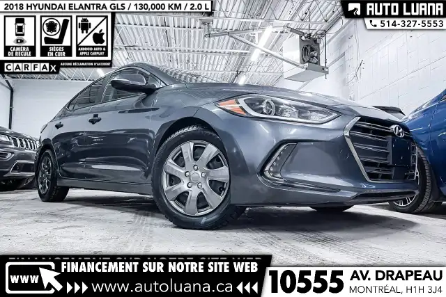 2018 HYUNDAI Elantra GLS CARPLAY/CAM/CUIR/TOIT/CAP. ANGLE MORT - Photo 3