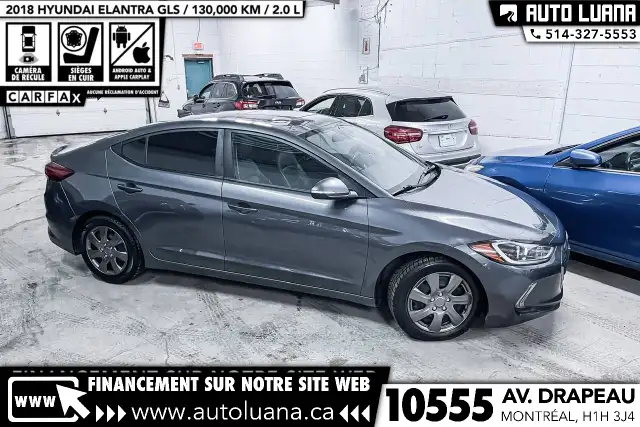 2018 HYUNDAI Elantra GLS CARPLAY/CAM/CUIR/TOIT/CAP. ANGLE MORT - Photo 10