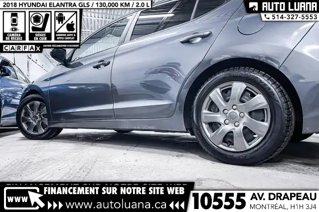 2018 HYUNDAI Elantra GLS CARPLAY/CAM/CUIR/TOIT/CAP. ANGLE MORT - Photo 11