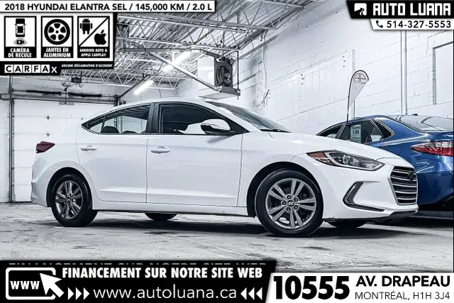 2018 HYUNDAI Elantra SEL CARPLAY/MAGS/CAMERA/VOLANT CHAUFFANT