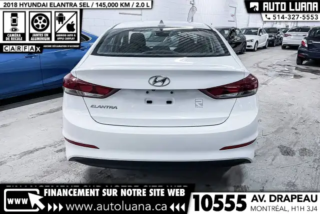 2018 HYUNDAI Elantra SEL CARPLAY/MAGS/CAMERA/VOLANT CHAUFFANT - Photo 8