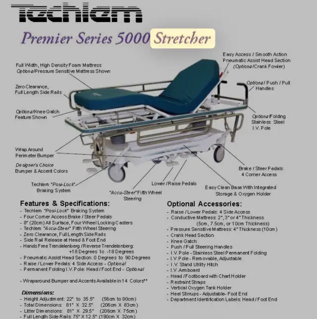 stretcher/gurney