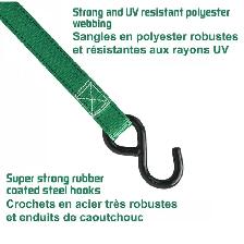 MotoMaster 1,500-lb Ratchet Tie Down 4-pk with Padded D-Handle 1 - Photo 4