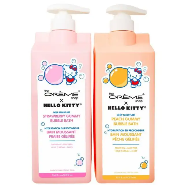 The Crème Shop Hello Kitty Sweet N' Juicy Bubble Bath Set 2 x 1L