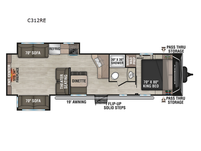 2026 KZ Connect C312RE Rear Entertainment - Photo 2