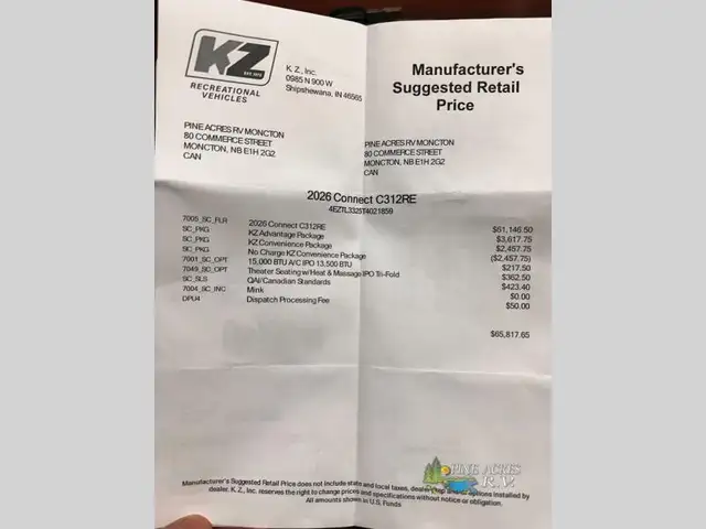 2026 KZ Connect C312RE Rear Entertainment - Photo 55