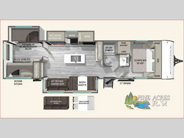 2026 Heartland Sundance Ultra-Lite 31BROK 3 Slides & Bunk Room - Photo 65