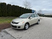 2008 NISSAN VERSA S AUTOMATIC A/C LOCAL BC WITH ONLY 159,000 KMS