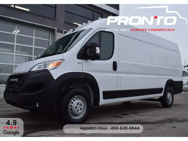 2025 Ram ProMaster Cargo Van 3500 High Roof Ext 159WB  Neuf