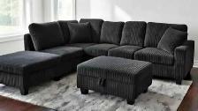 6 seater corduroy sectional sofa for sale with home delivery
