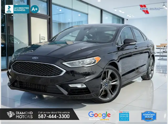 2017 Ford Fusion Sport AWD - Low Kilometers - Leather - Rebuilt