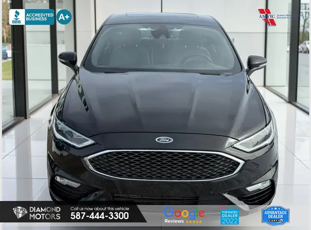 2017 Ford Fusion Sport AWD - Low Kilometers - Leather - Rebuilt - Photo 3