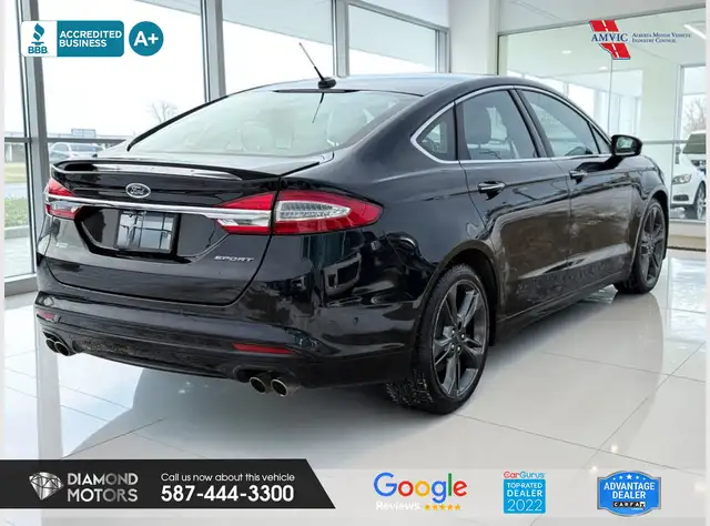2017 Ford Fusion Sport AWD - Low Kilometers - Leather - Rebuilt - Photo 6