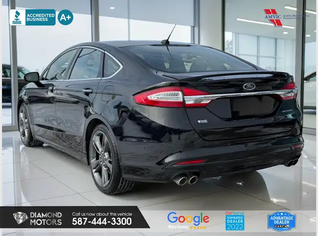 2017 Ford Fusion Sport AWD - Low Kilometers - Leather - Rebuilt - Photo 8