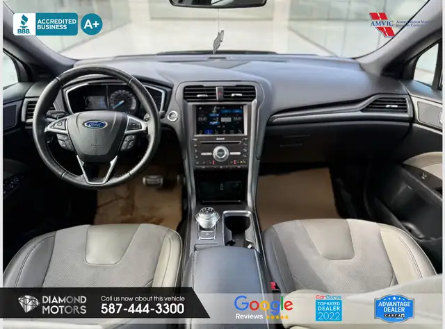 2017 Ford Fusion Sport AWD - Low Kilometers - Leather - Rebuilt - Photo 11