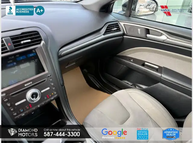 2017 Ford Fusion Sport AWD - Low Kilometers - Leather - Rebuilt - Photo 12