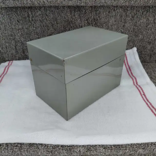 Coffret vintage pour cartes ou fiches d'index 4 x 6 pouces - Photo 3