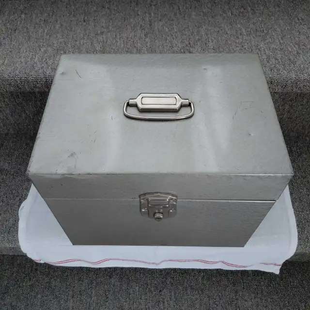 Classeur vintage en métal pour chemises documents format lettre - Photo 2