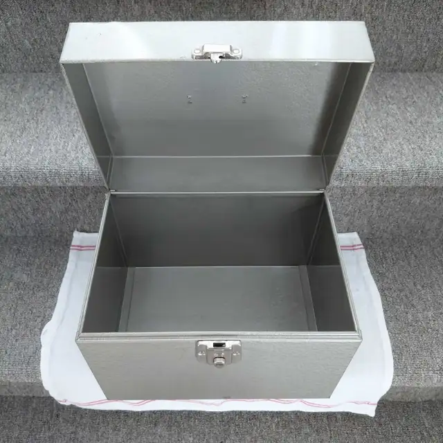 Classeur vintage en métal pour chemises documents format lettre - Photo 3