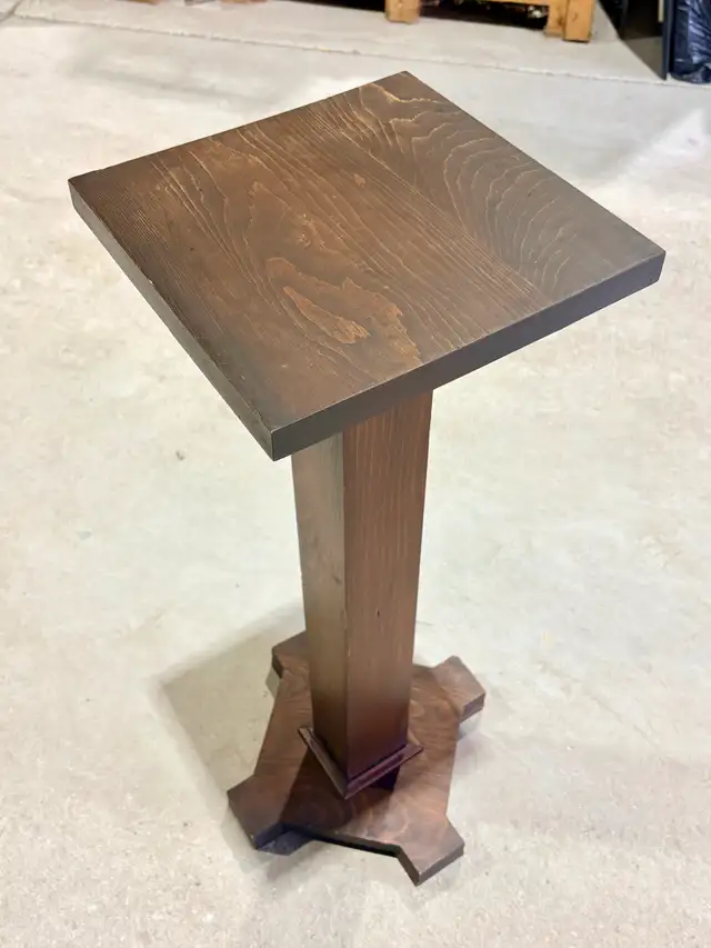 Vintage Wood Plant Column (Arts & Crafts Mission Style) - Photo 3