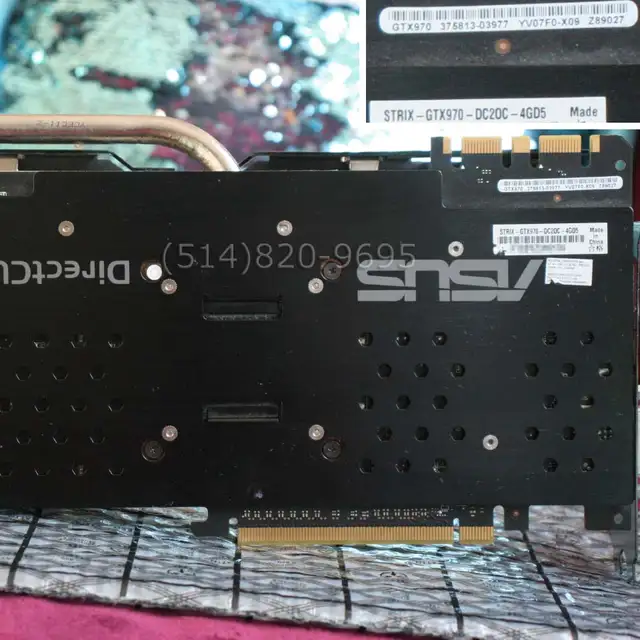 Carte graphique Nvidia GTX 970 4G hdmi 1080 1440 4K DX12 GPU - Photo 6