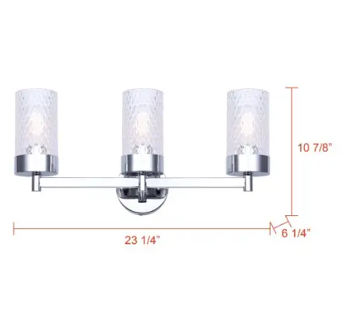 Canarm Eden 3-light Vanity Light CLEARANCE - Photo 2