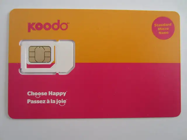 Koodo SIM cards for sale.
