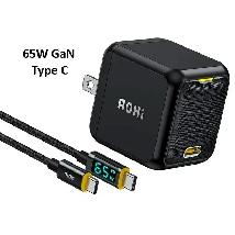 AOHi 65W Super Fast Charger Block for iPhone, iPad, MacBook